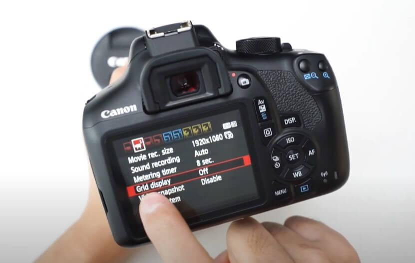 Cara Menampilkan Grid Garis Kamera DSLR Canon