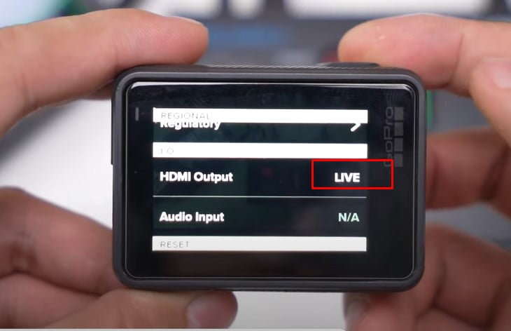 Setting Clean HDMI Output Action Camera Gopro
