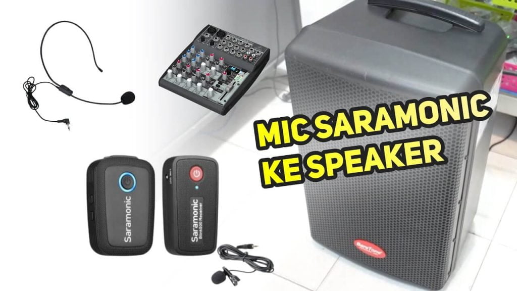 Connect Mic Saramonic to Speaker Active